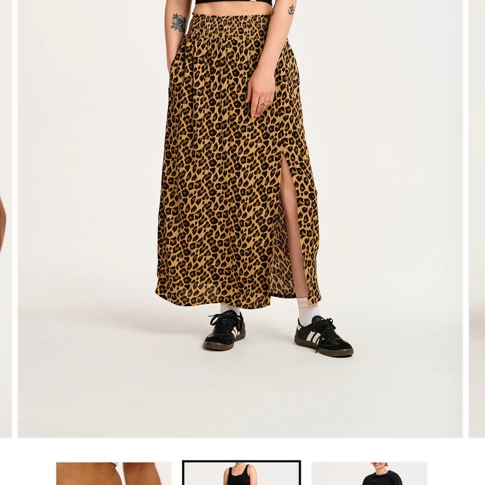 Leopard Print Maxi Skirt Lucy & yak